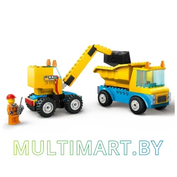 Конструктор LEGO City 60391 Строительные машины и шаровой кран картинка 4